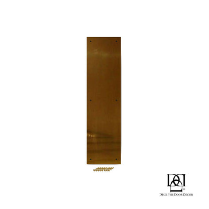 Traditional Door Push Plates - Multiple Finish & Size Options