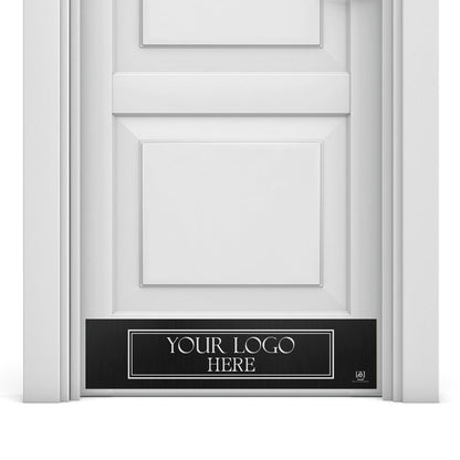 Custom Engraved Door Kick Plate with Business Logo – Commercial Grade