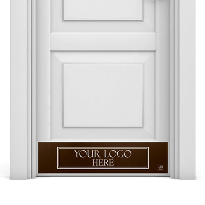 Custom Engraved Door Kick Plate with Business Logo – Commercial Grade