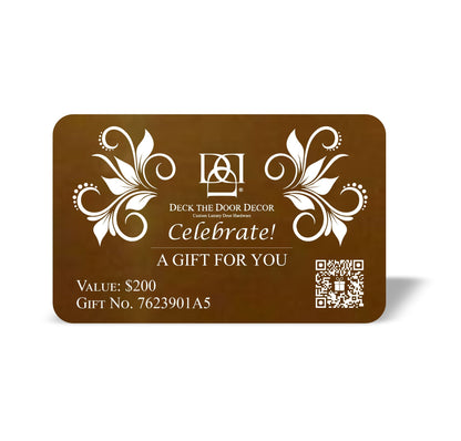 Luxury Engraved Gift Plaque – Anodized Aluminum, Multiple Designs & Values