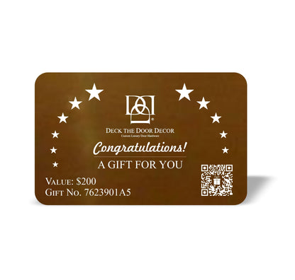 Luxury Engraved Gift Plaque – Anodized Aluminum, Multiple Designs & Values