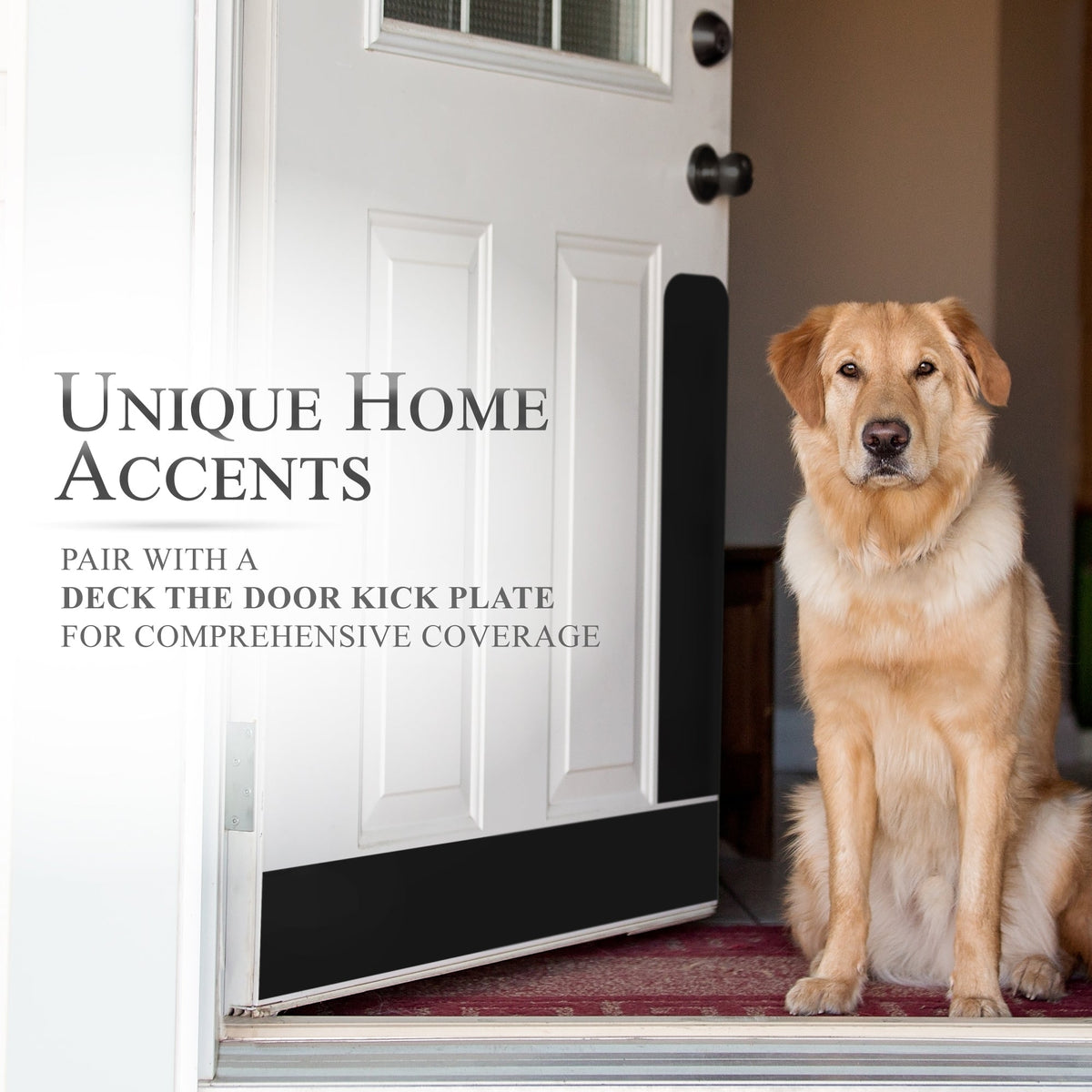 Custom Engraved Dog Scratch Protection Door Plate – Personalized Protection