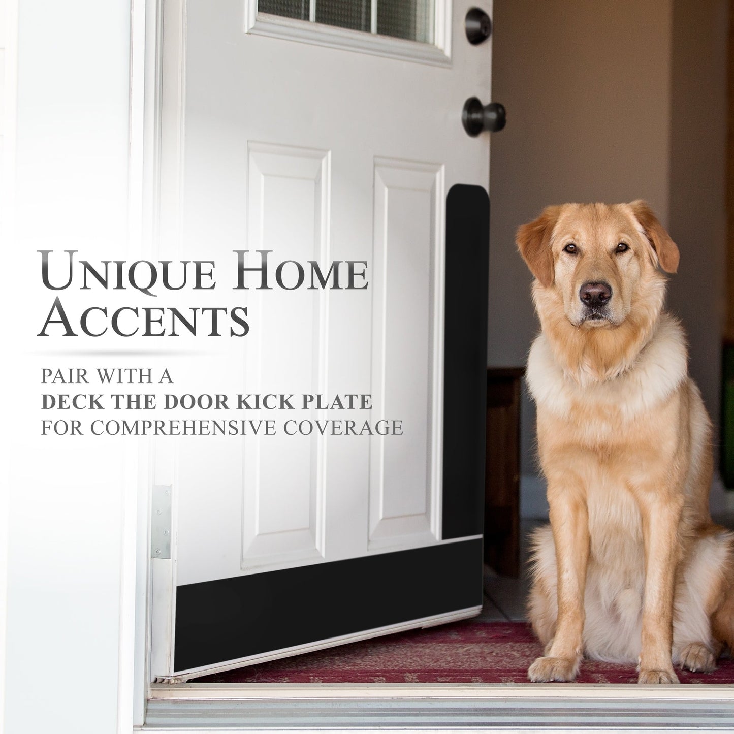 Custom Engraved Dog Scratch Protection Door Plate – Personalized Protection