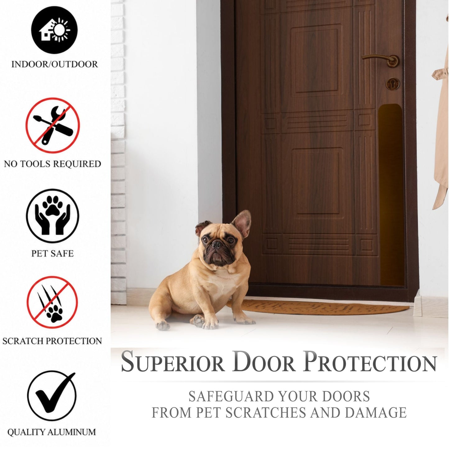 Dog Scratch Protection Door Plate – Premium Pet-Safe Door Guard
