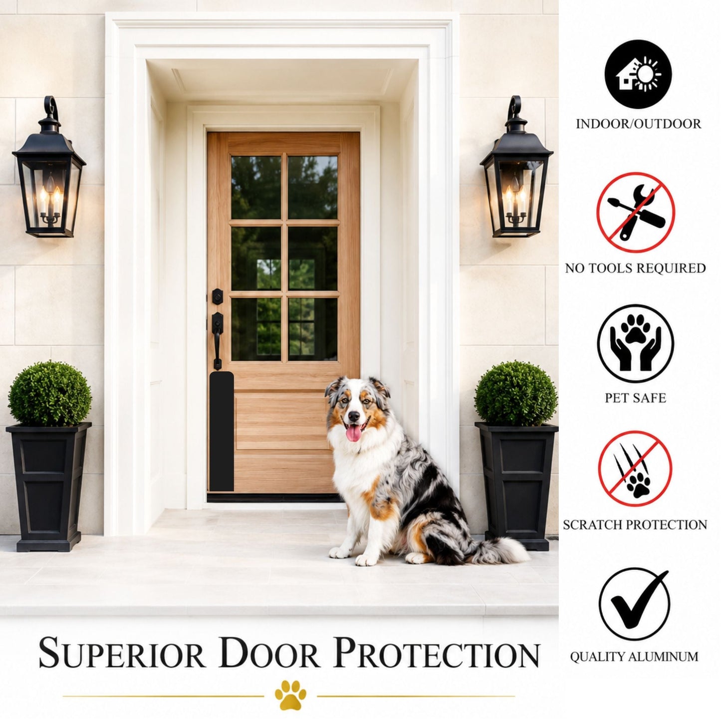 Dog Scratch Protection Door Plate – Premium Pet-Safe Door Guard
