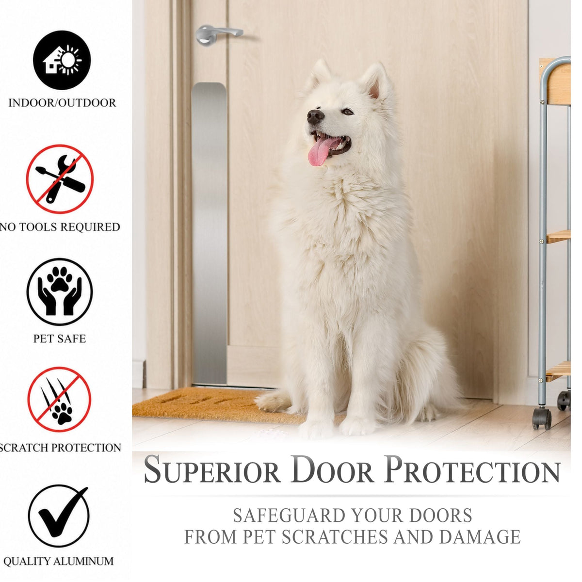 Dog Scratch Protection Door Plate – Premium Pet-Safe Door Guard