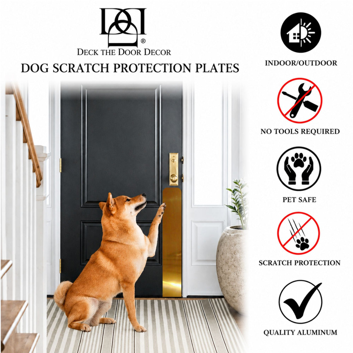 Dog Scratch Protection Door Plate – Premium Pet-Safe Door Guard