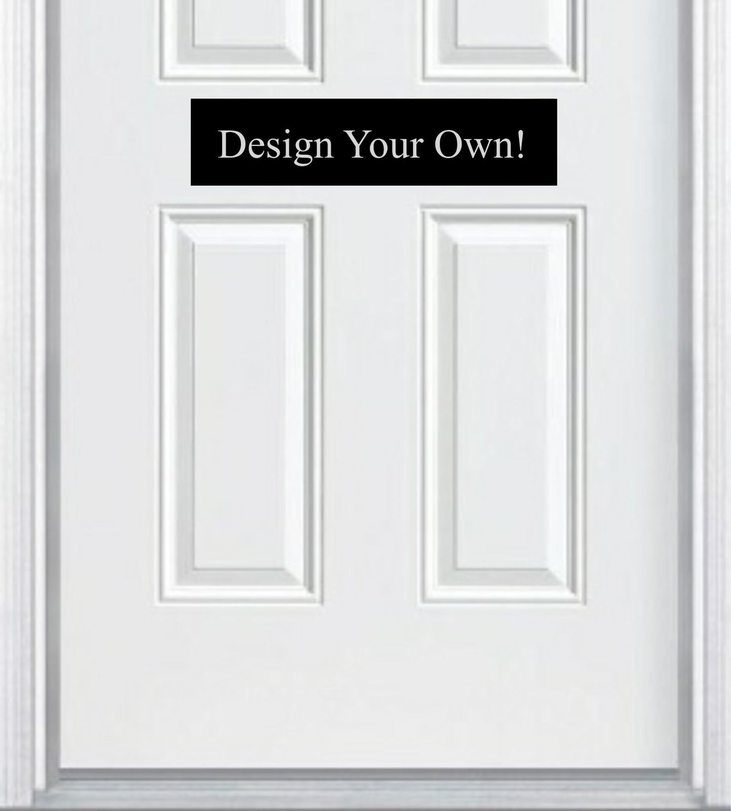Custom Engraved Accent Door Plate - Personalize Your Entrance