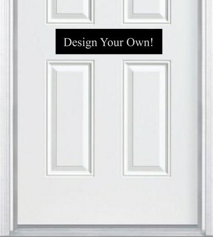 Custom Engraved Accent Door Plate - Personalize Your Entrance