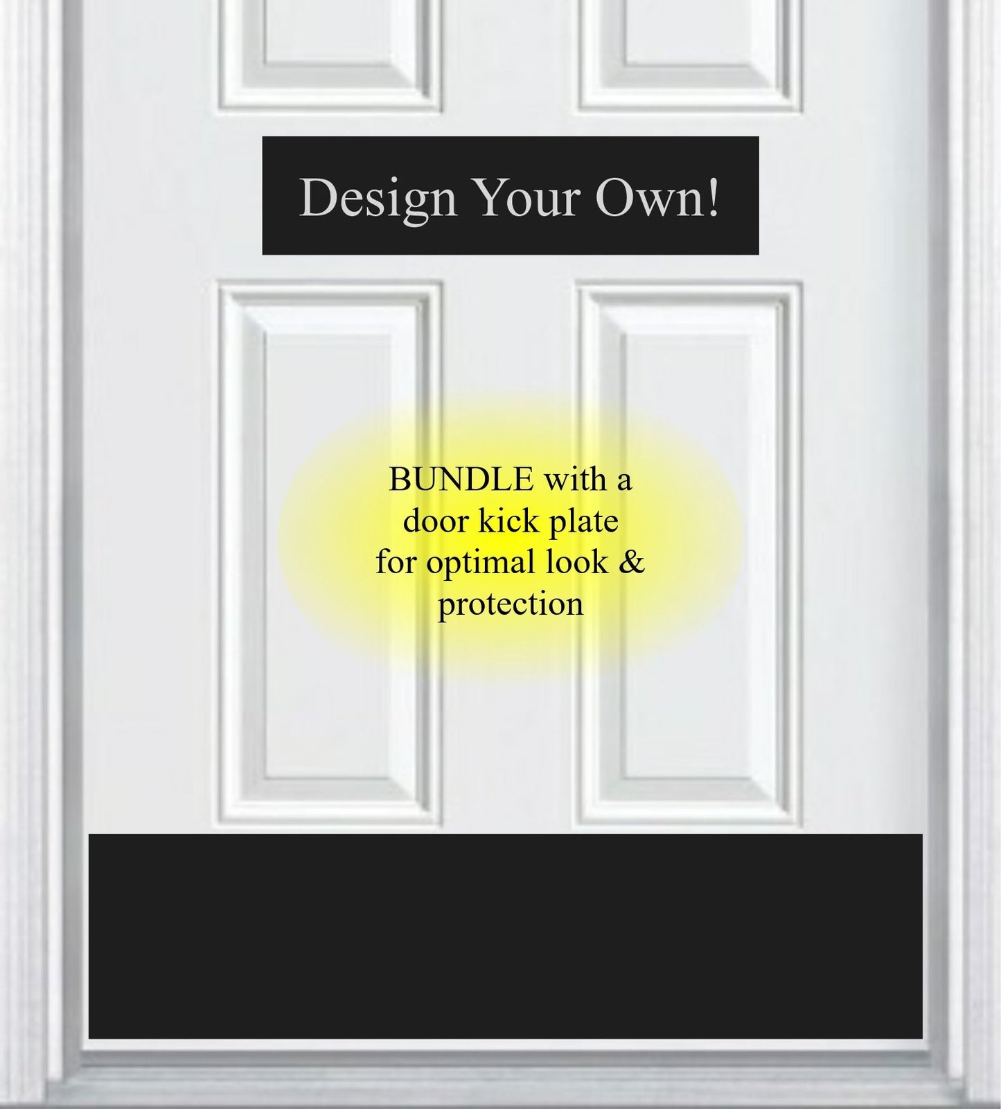 Custom Engraved Accent Door Plate - Personalize Your Entrance