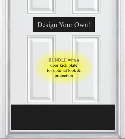 Custom Engraved Accent Door Plate - Personalize Your Entrance