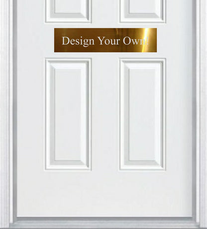 Custom Engraved Accent Door Plate - Personalize Your Entrance