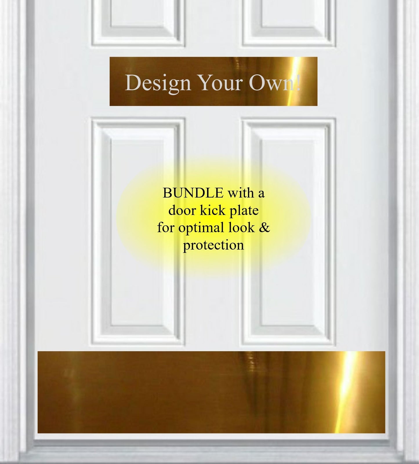 Custom Engraved Accent Door Plate - Personalize Your Entrance