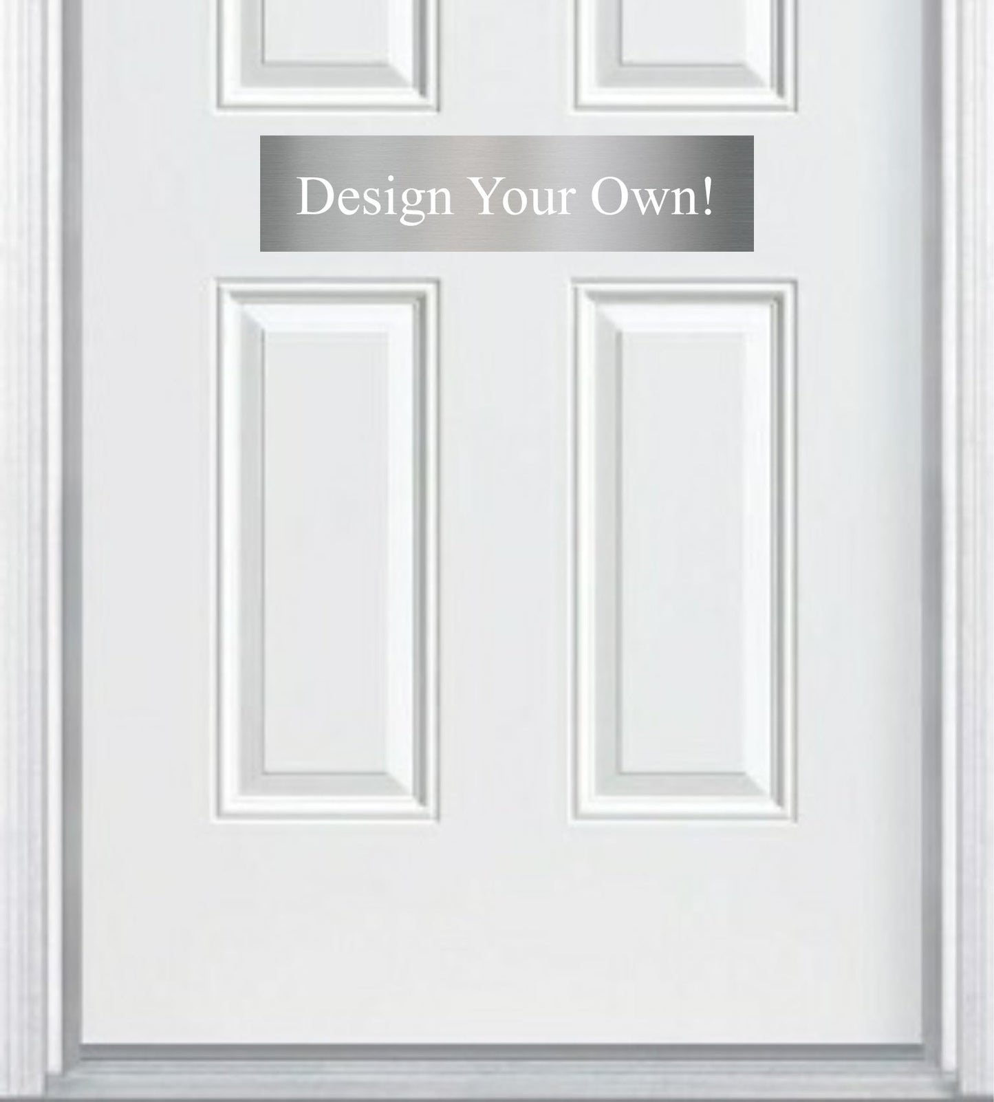 Custom Engraved Accent Door Plate - Personalize Your Entrance