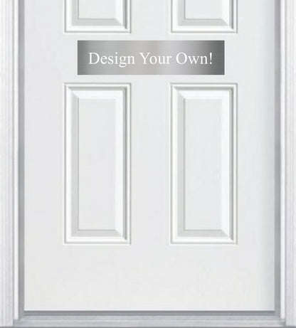Custom Engraved Accent Door Plate - Personalize Your Entrance