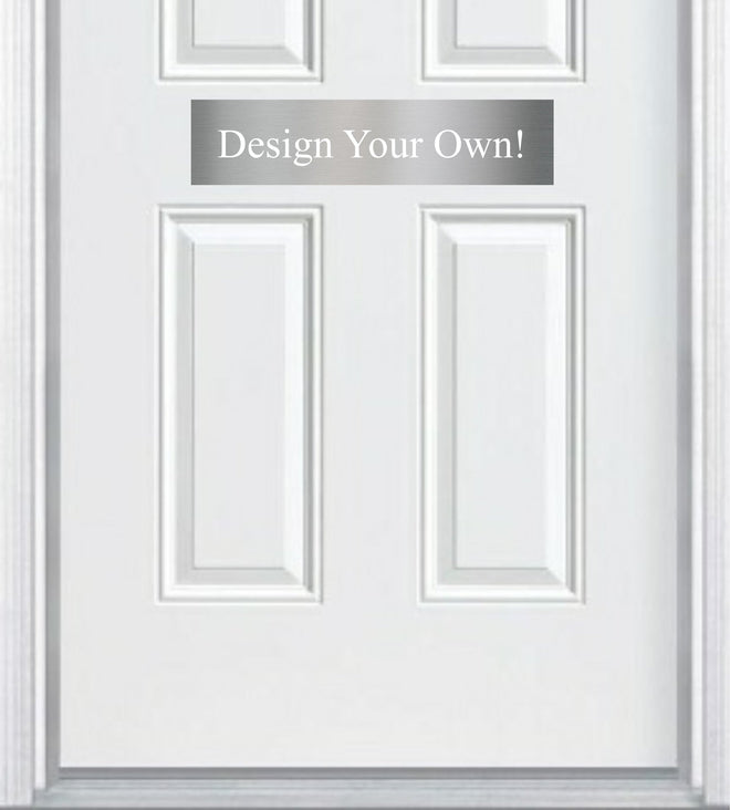 Custom Engraved Accent Door Plate - Personalize Your Entrance