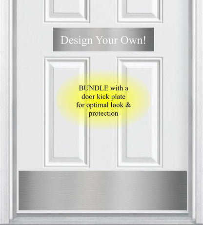 Custom Engraved Accent Door Plate - Personalize Your Entrance