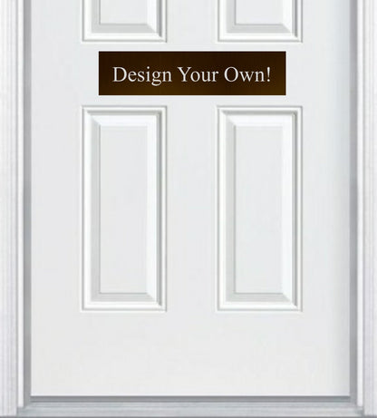 Custom Engraved Accent Door Plate - Personalize Your Entrance
