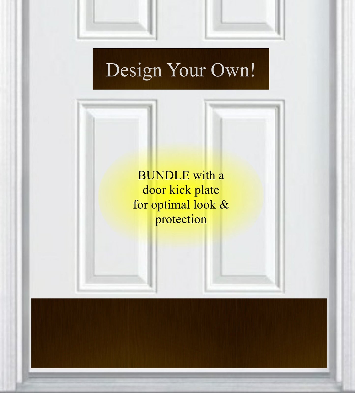 Custom Engraved Accent Door Plate - Personalize Your Entrance