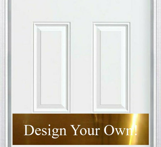 Custom Engraved Door Kick Plate — Personalized Aluminum Door Protection