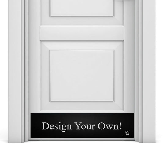 Custom Engraved Door Kick Plate — Personalized Aluminum Door Protection