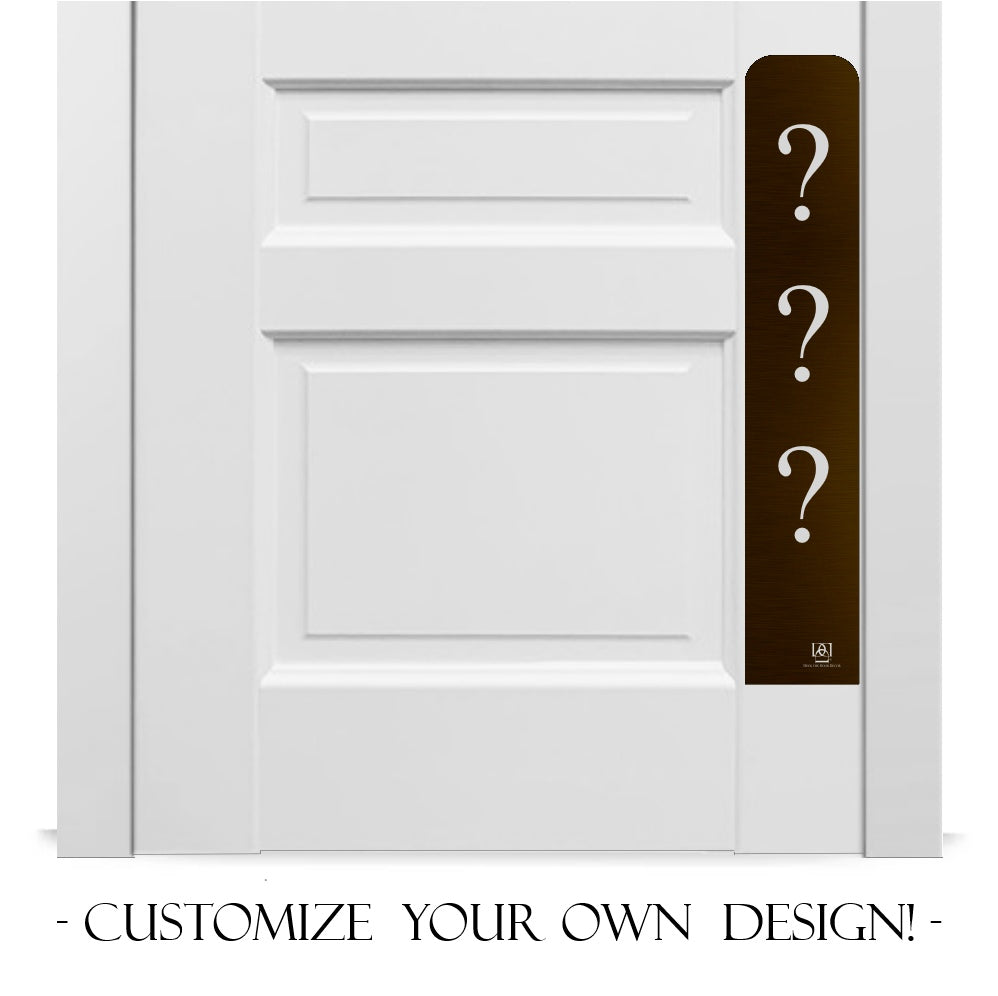 Custom Engraved Dog Scratch Protection Door Plate – Personalized Protection
