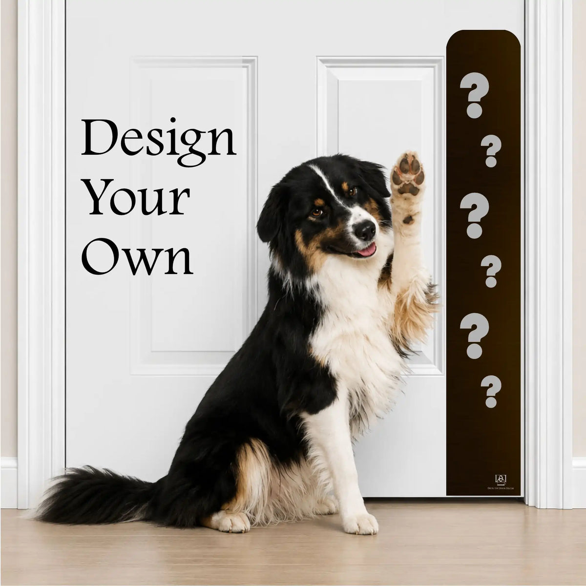 Custom Engraved Dog Scratch Protection Door Plate – Personalized Protection