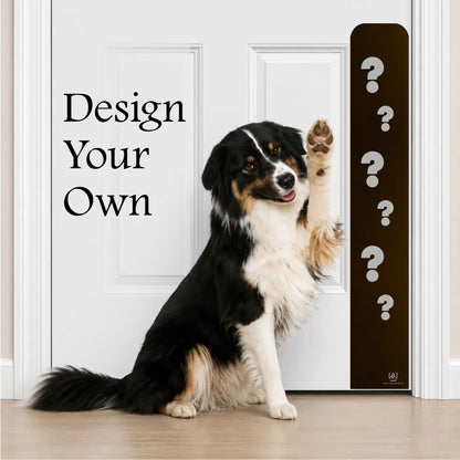 Custom Engraved Dog Scratch Protection Door Plate – Personalized Protection