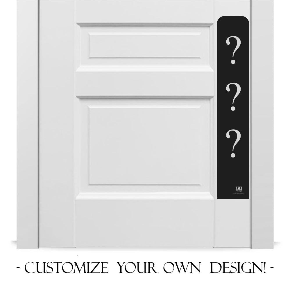 Custom Engraved Dog Scratch Protection Door Plate – Personalized Protection