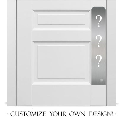 Custom Engraved Dog Scratch Protection Door Plate – Personalized Protection