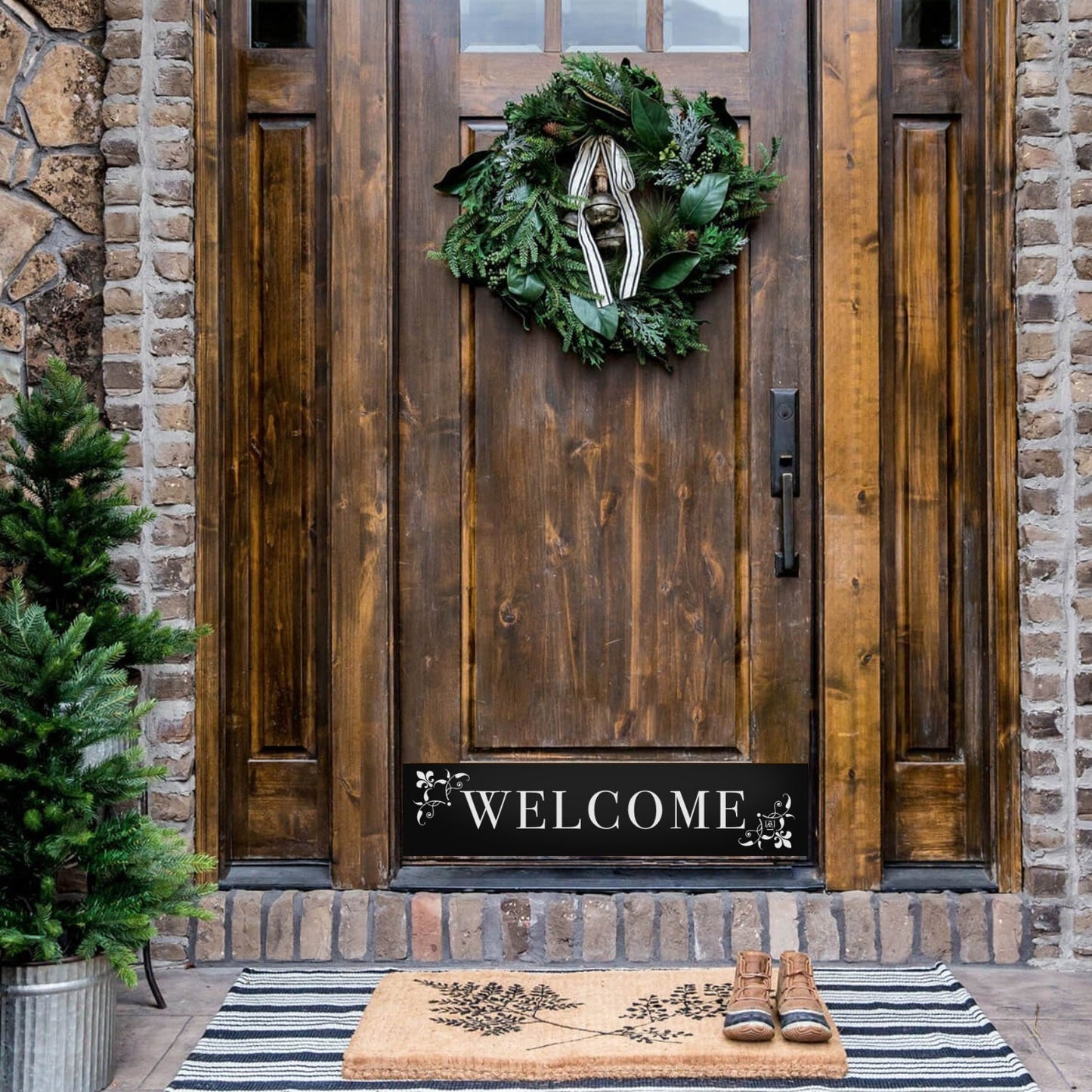 Johnson's Welcome Engraved Door Kick Plate - Premium Entrance Protection