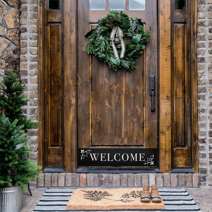 Johnson's Welcome Engraved Door Kick Plate - Premium Entrance Protection