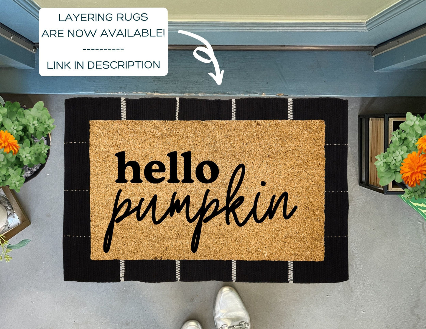 Hello Pumpkin Funny Fall Doormat