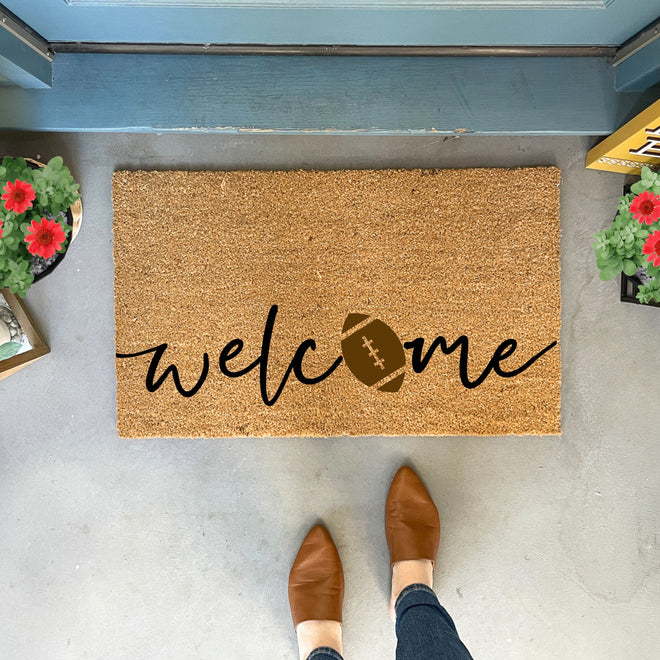 Football Coir Doormat