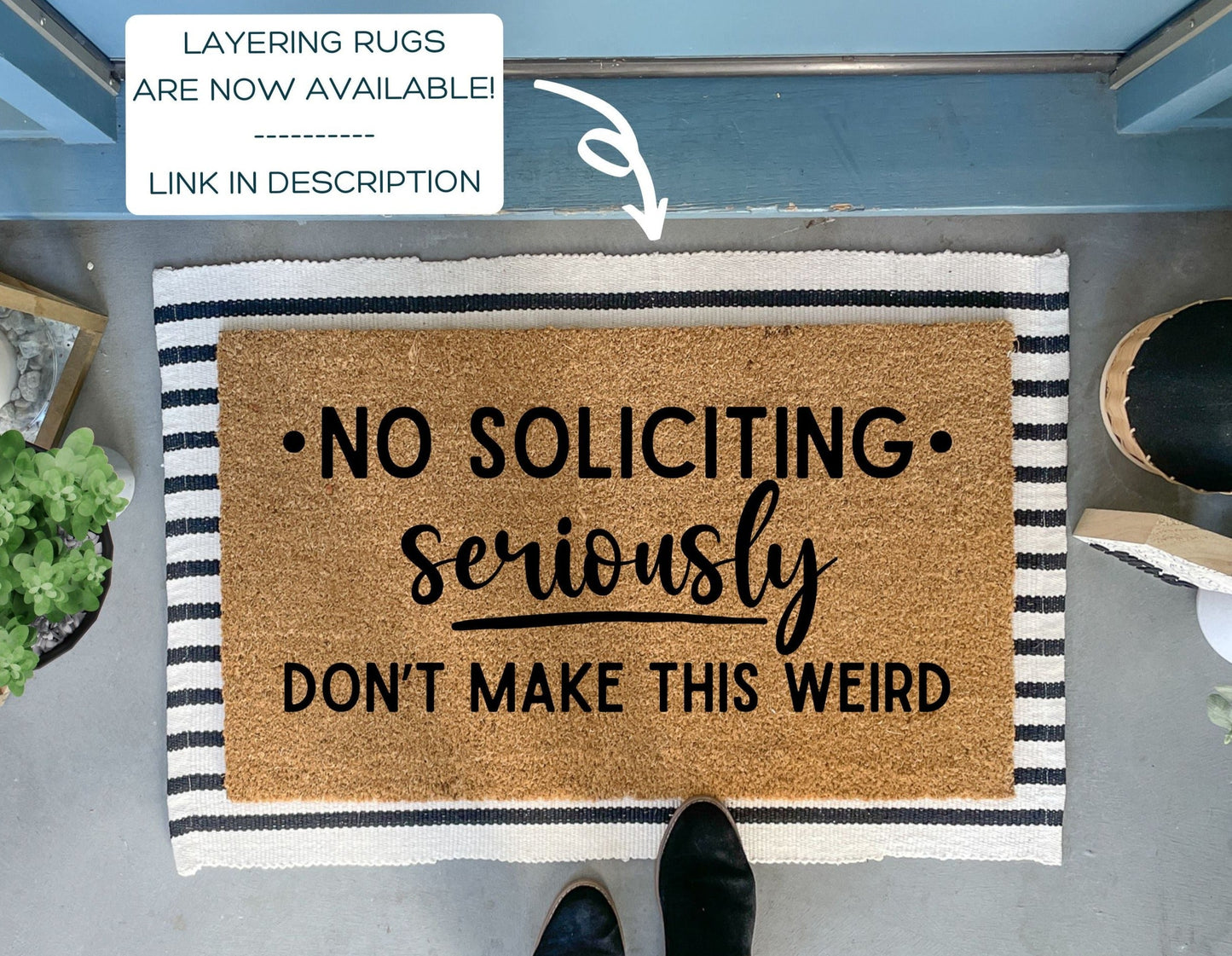Funny No Soliciting Doormat
