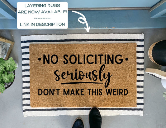 Funny No Soliciting Doormat