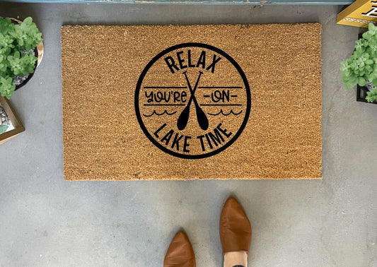 Lake Time Outdoor Doormat