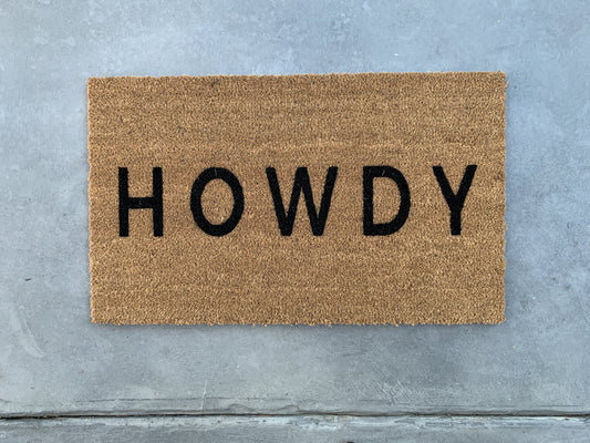 Modern HOWDY Doormat