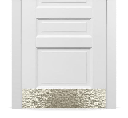 Artisan Embossed Hammered Door Kick Plates - Multiple Finish & Size Options