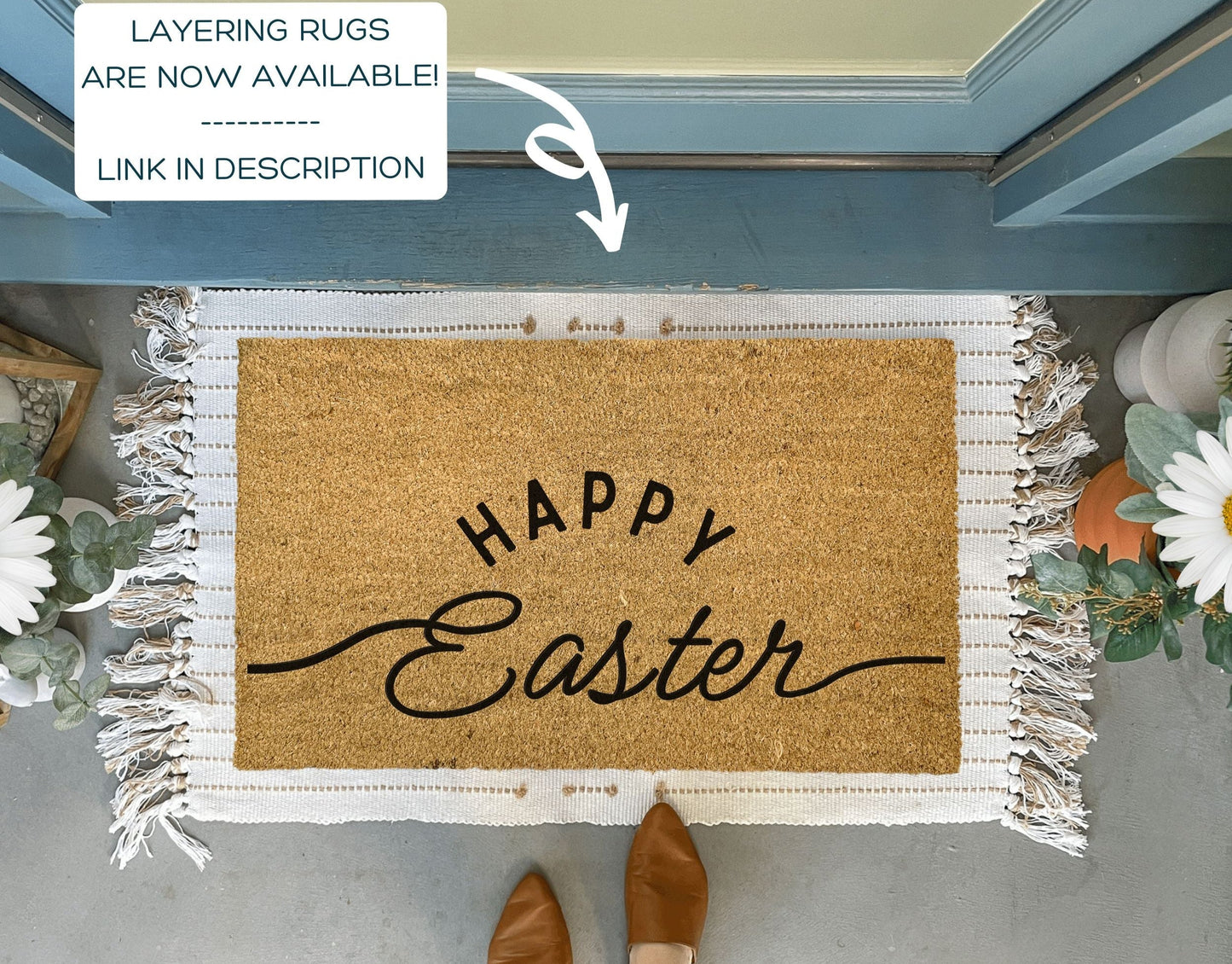 Happy Easter Welcome Mat