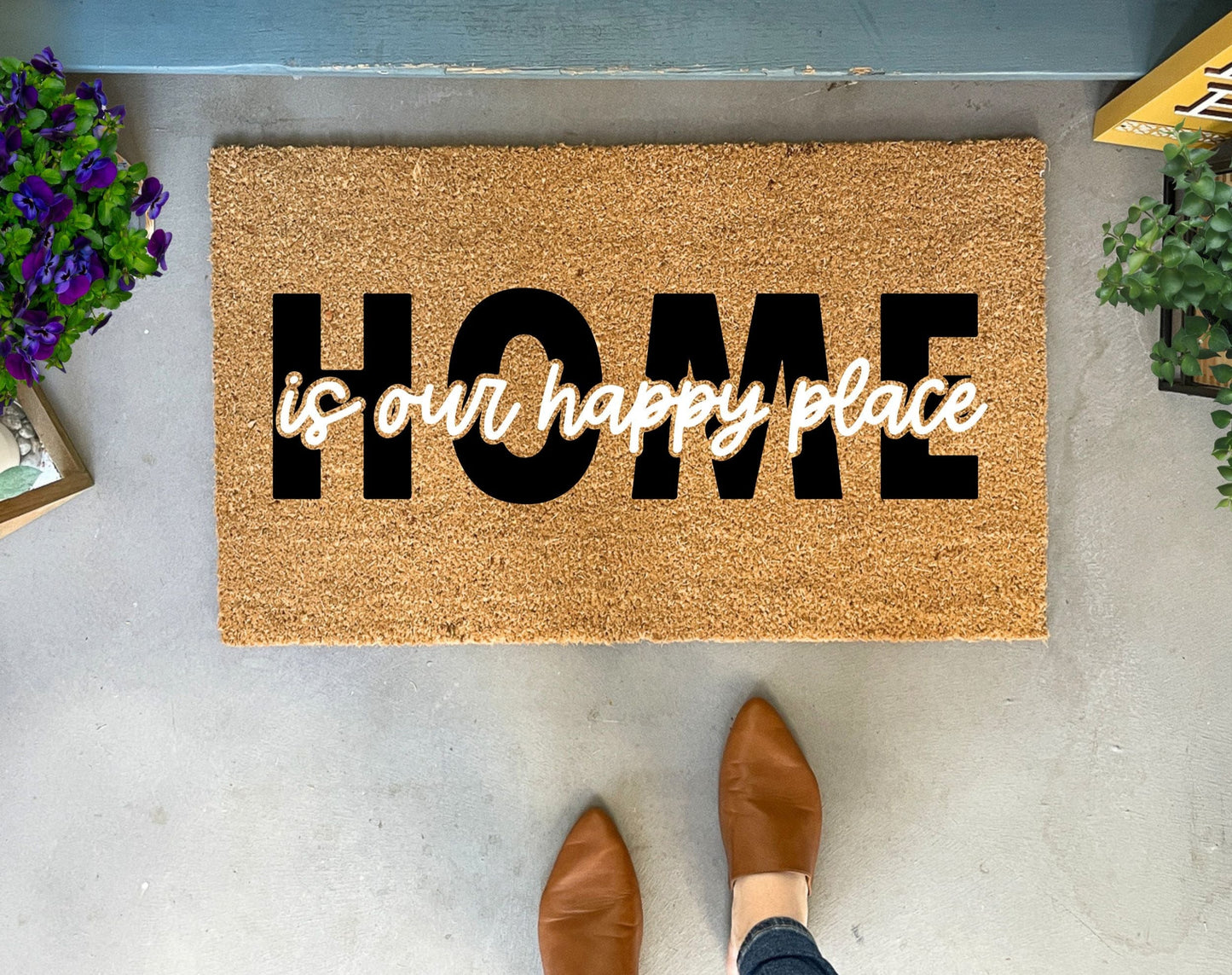 Home is our Happy Place Outdoor Door Mat
