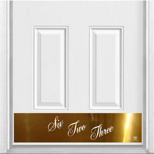 I Love Lucy Home Address Door Kick Plate - Personalized Engraved Decor