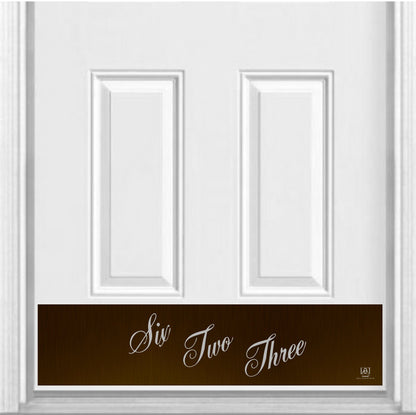 I Love Lucy Home Address Door Kick Plate - Personalized Engraved Decor