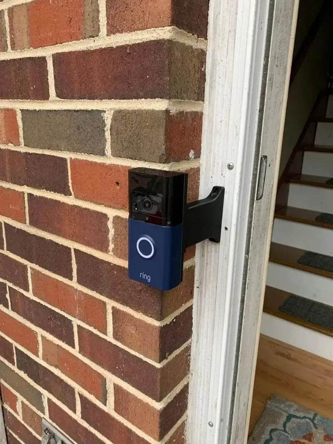 Narrow Full Offset Brick Extension |Ring Doorbell 3 Removable Battery |  Full Offset Over Brick Trim Install