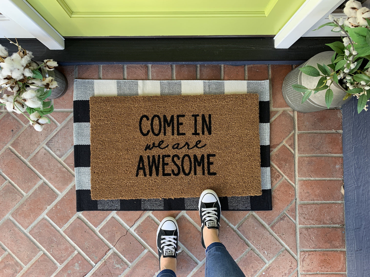 Come In We are Awesome Funny Family Doormat