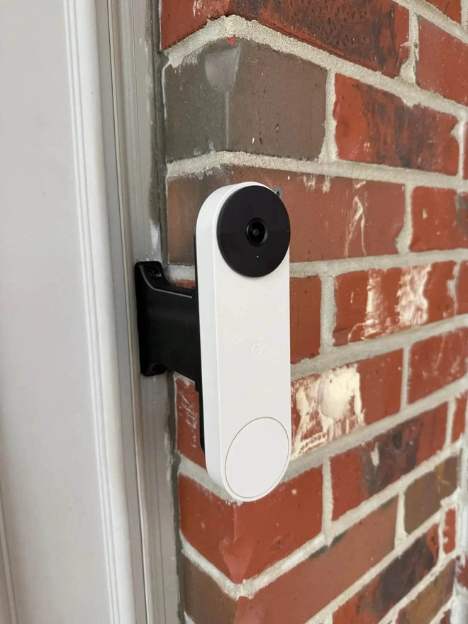 Full Offset Brick Extension for Google Nest Doorbell (Battery / Wireless) | Custom Depth | Storm Door Clearance