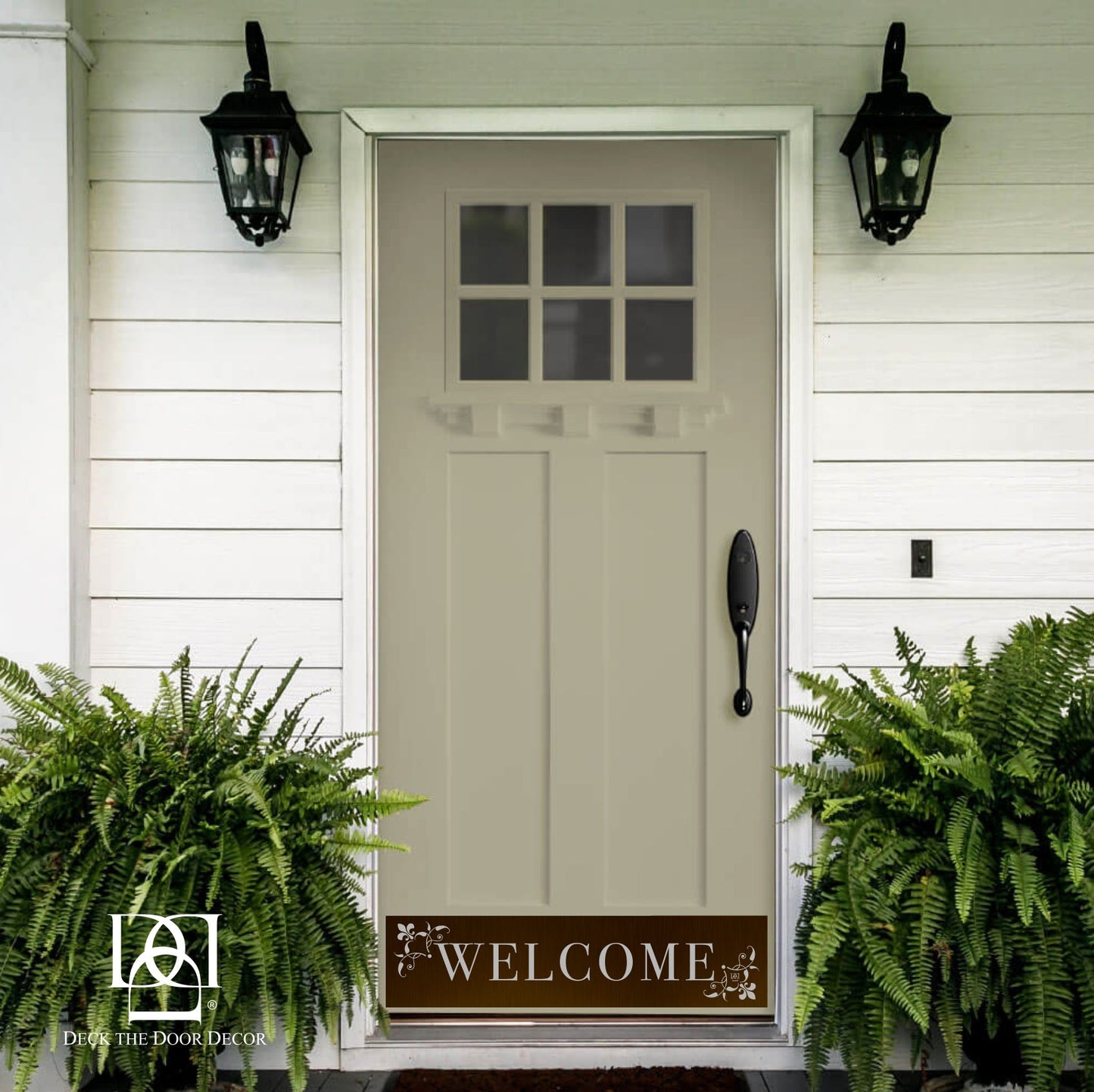 Johnson's Welcome Engraved Door Kick Plate - Premium Entrance Protection