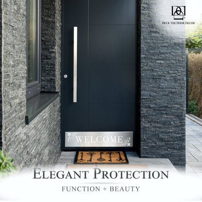 Johnson's Welcome Engraved Door Kick Plate - Premium Entrance Protection