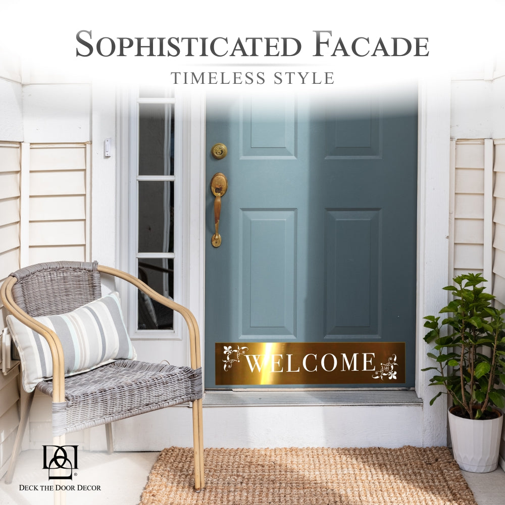 Johnson's Welcome Engraved Door Kick Plate - Premium Entrance Protection