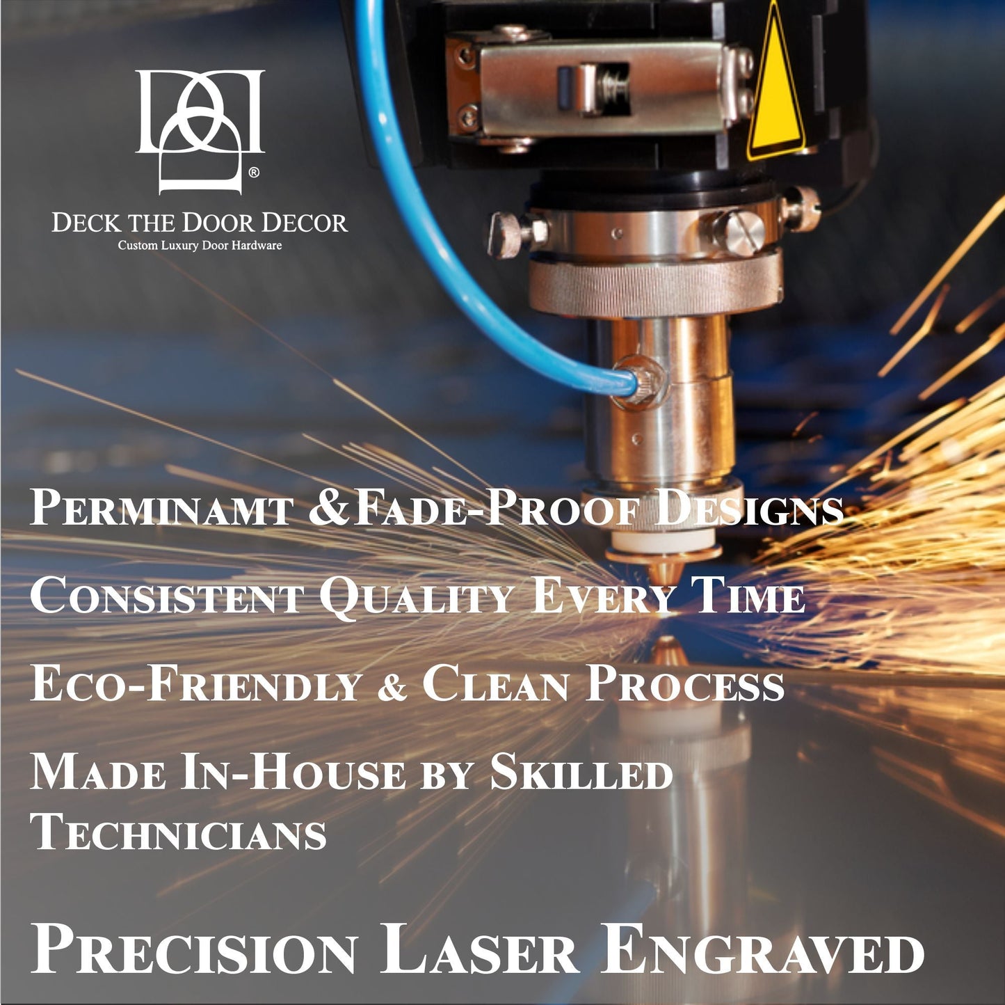 Mountain Monogram Engraved Door Kick Plate — Rustic Personalized Protection